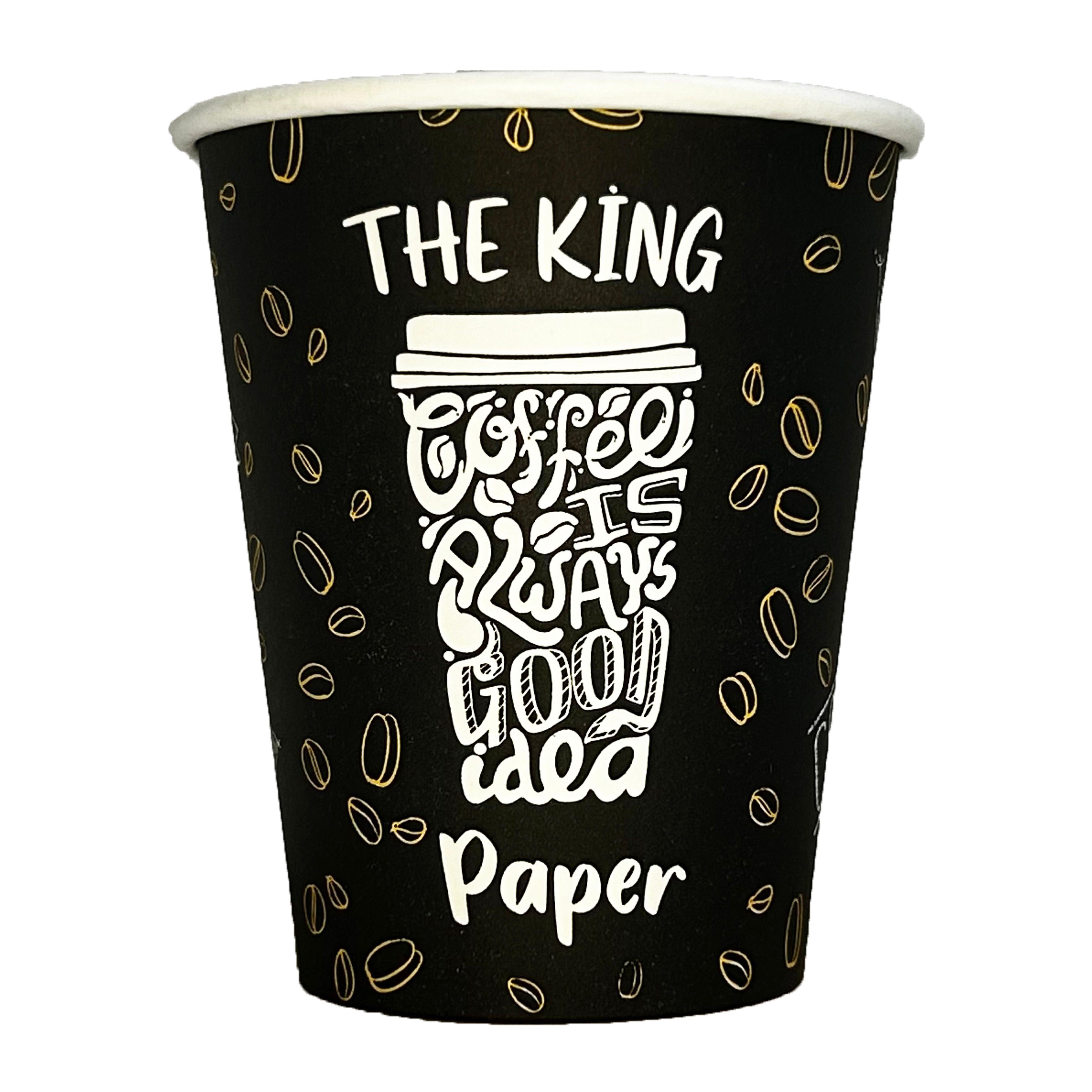 8 OZ KARTONBECHER, BEDRUCKT, 250 CC, EINWANDIG, EINSCHICHT