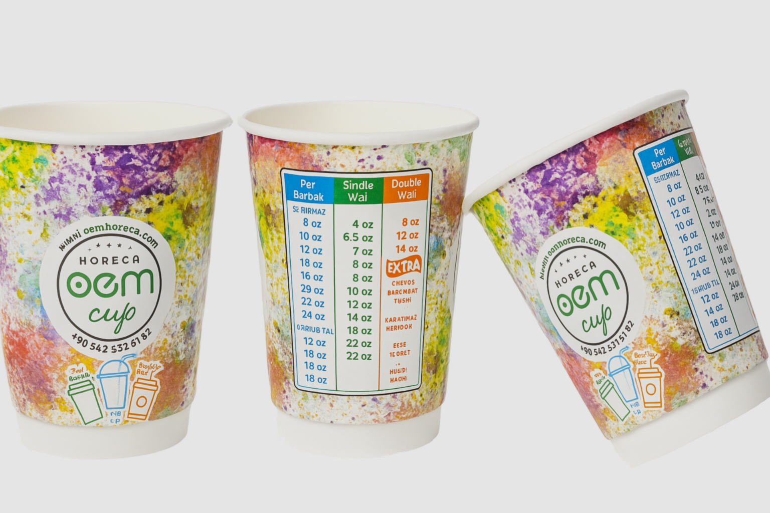 16 OZ CARDBOARD CUP PRINTED 470 CC DOUBLE WALL DOUBLE FLOOR DOUBLE WALL DW